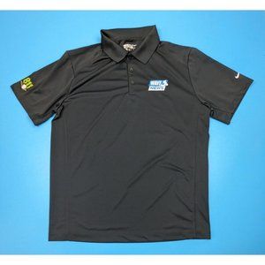Nike Polo Shirt Tour Performance Mens XL Short Sleeve Dri-Fit Black Golf Wave 3